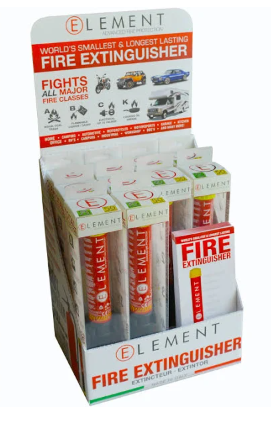 ELEMENT 50 SECOND HANDHELD PORTABLE FIRE EXTINGUISHER EF40050