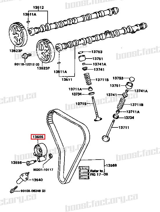 1JZ-GTE NON VVTi Timing Tensioner Idler 13505-46020