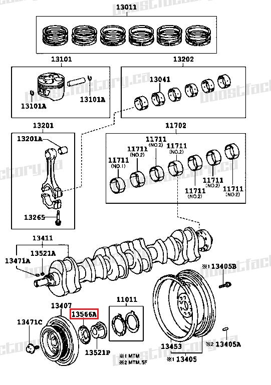 Genuine Toyota JZ Front Timing Belt Plate - 13566-46010