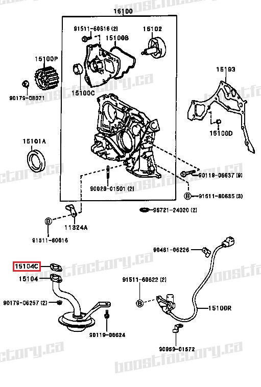 Genuine Toyota Altezza Beams 3SGE Oil Pick Up Tube Gasket - 15149-88460