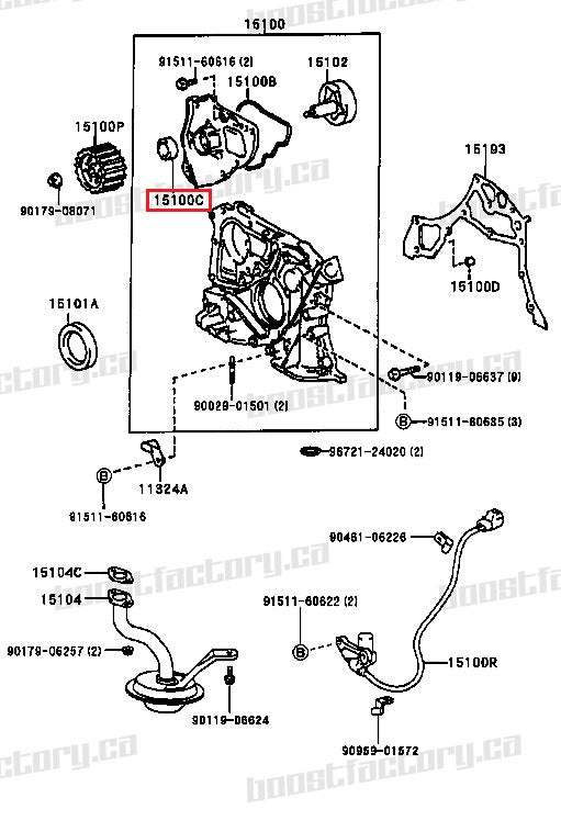 Genuine Toyota Altezza Beams 3SGE Oil Pump Gear Seal  - 15165-88382