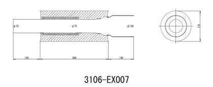 HKS Universal SS Hi-Power Muffler (120mm tip / 75mm piping) HKS3106-EX007