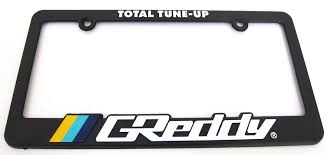 GReddy Total Tune Up License Plate Frame - 3 Color - 21112000