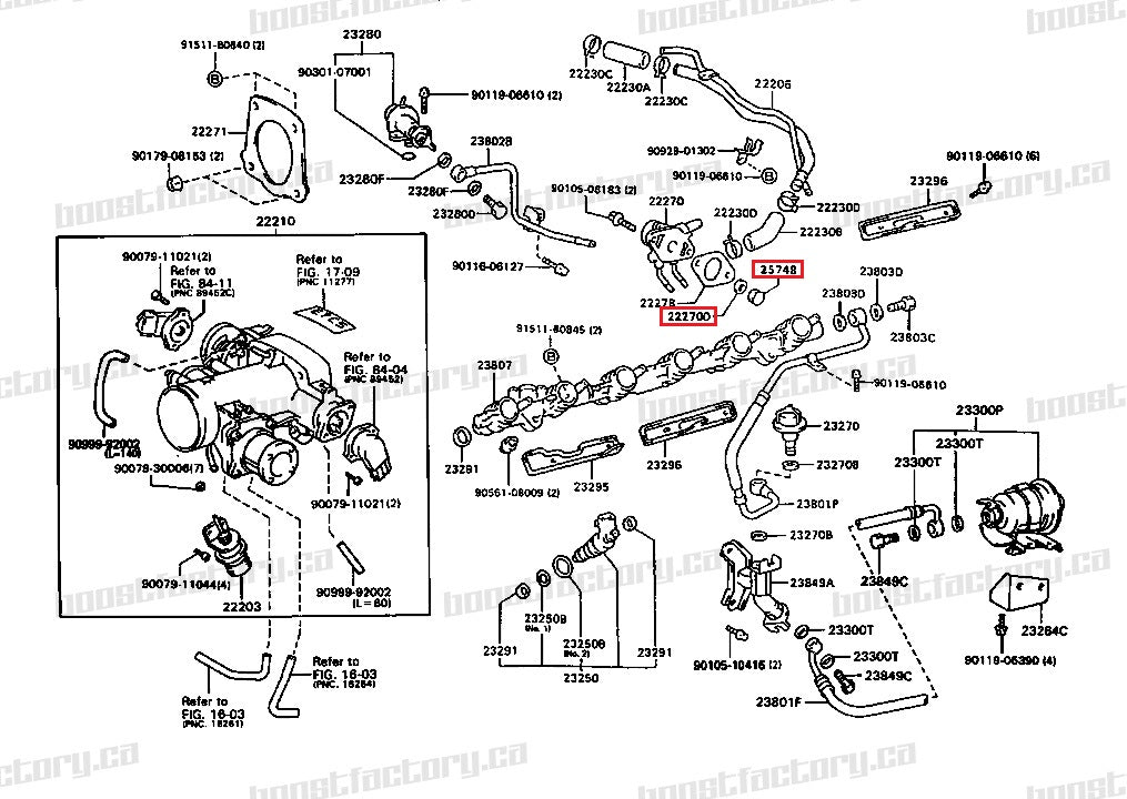 Genuine Toyota 2JZ GTE Non VVTi Idle Air Check Valve & Grommet - 25748-88400 / 90210-25001