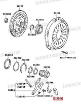 Genuine Toyota R154 Clutch Release Fork Support 31236-14020