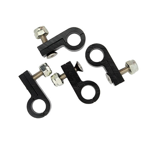 543102 5/8" Line Aluminum P-Clamps. Black. 2/pk