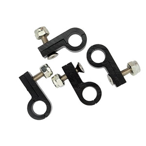 543132 13/16" Line Aluminum P-Clamps. Black. 2/pk