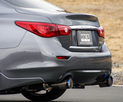 HKS Infiniti Q50 Hybrid VQ37 Dual Hi-Power Titanium Tip Catback Exhaust HKS32009-KN001