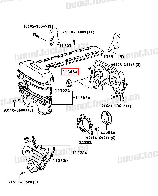 Genuine Toyota ALL 2JZ Cam Seal Set of 2 - 90311-40020