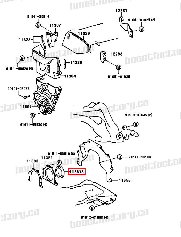 Genuine Toyota Altezza Beams 3SGE Rear Main Seal - 90311-89001