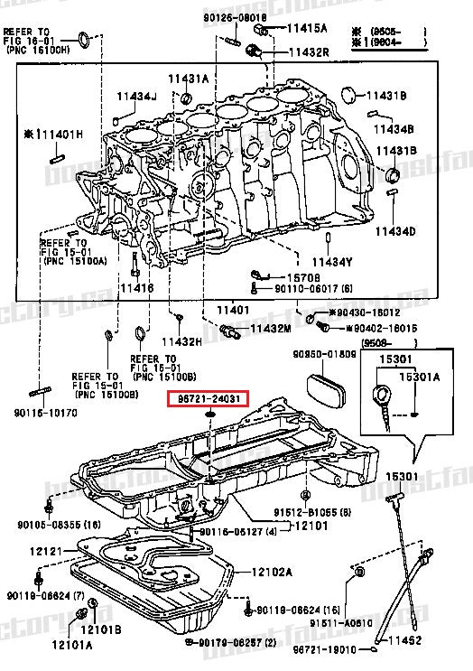 Genuine Toyota 1JZ & 2JZ Oil Pan / Pick Up Seal Kit