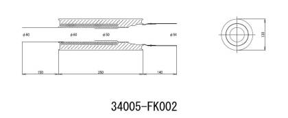 HKS Universal Stainless Hi Power 130mm Titanium Muffler HKS34005-FK002