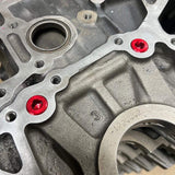 Platinum Racing Products - TOYOTA 1JZ / 2JZ OIL GALLERY BLOCK OFF BUNGS W/ TAP