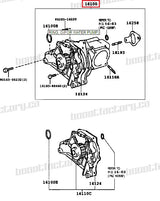 Toyota 3SGE BEAMS Water pump (With or without rear housing) 16110-79135 OR 16100-79225