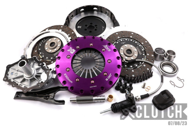 XClutch 89-94 Nissan Skyline GT-R 2.6L 9in Twin Solid Organic Clutch Kit - XKNI23582-2G