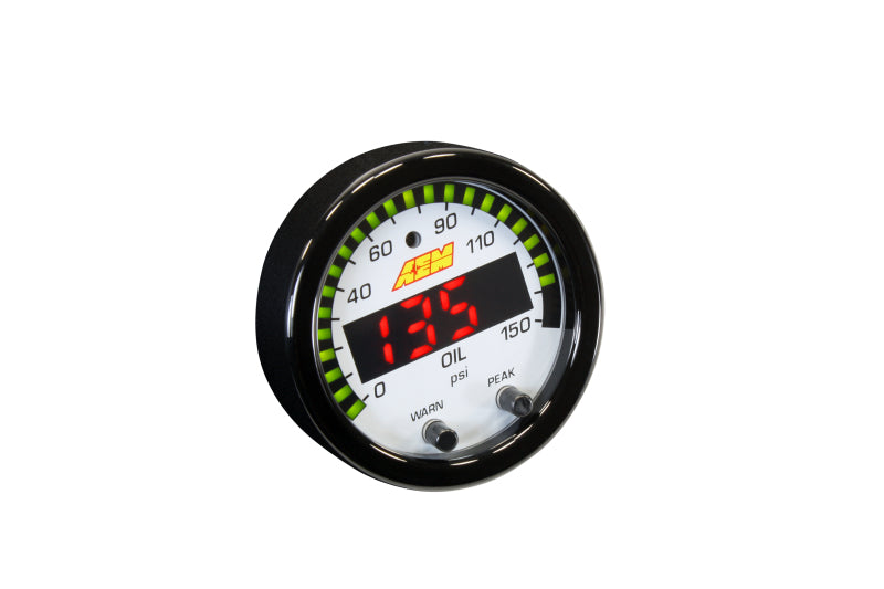 AEM X-Series 0-150 Oil Pressure Gauge Kit - 30-0307