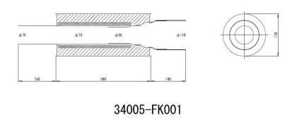 HKS Universal Stainless Hi Power 170mm Titanium Muffler HKS34005-FK001