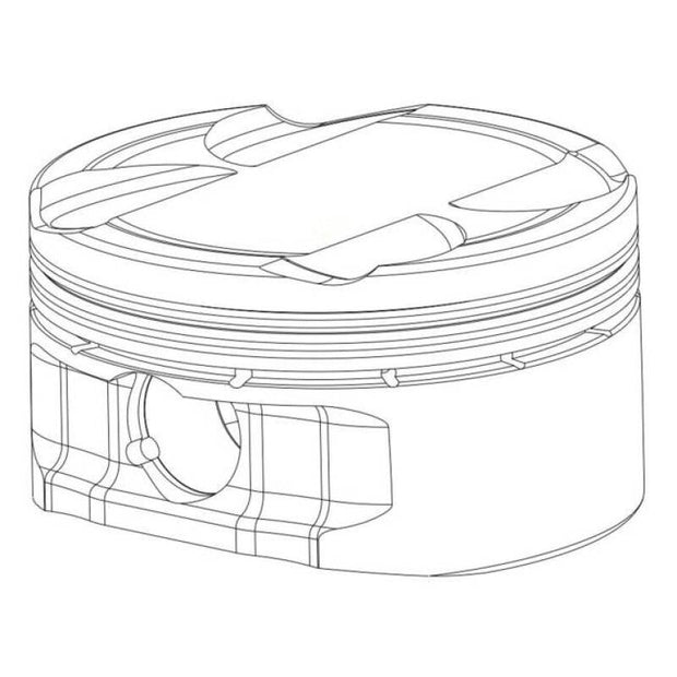 CP Piston & Ring for Nissan SR20VE/VET - Bore (86.0mm) - Size (Std) - CR (12.5) ONE PISTON/RING