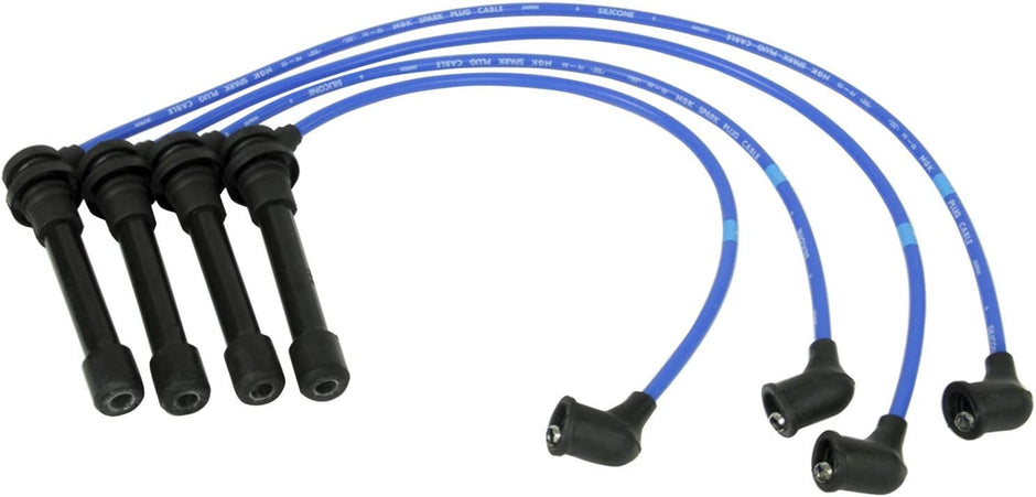 Nissan KA24DE Ignition Coil Plug Wire set (blue) Nissan 240SX 1995-1998 KA24DE