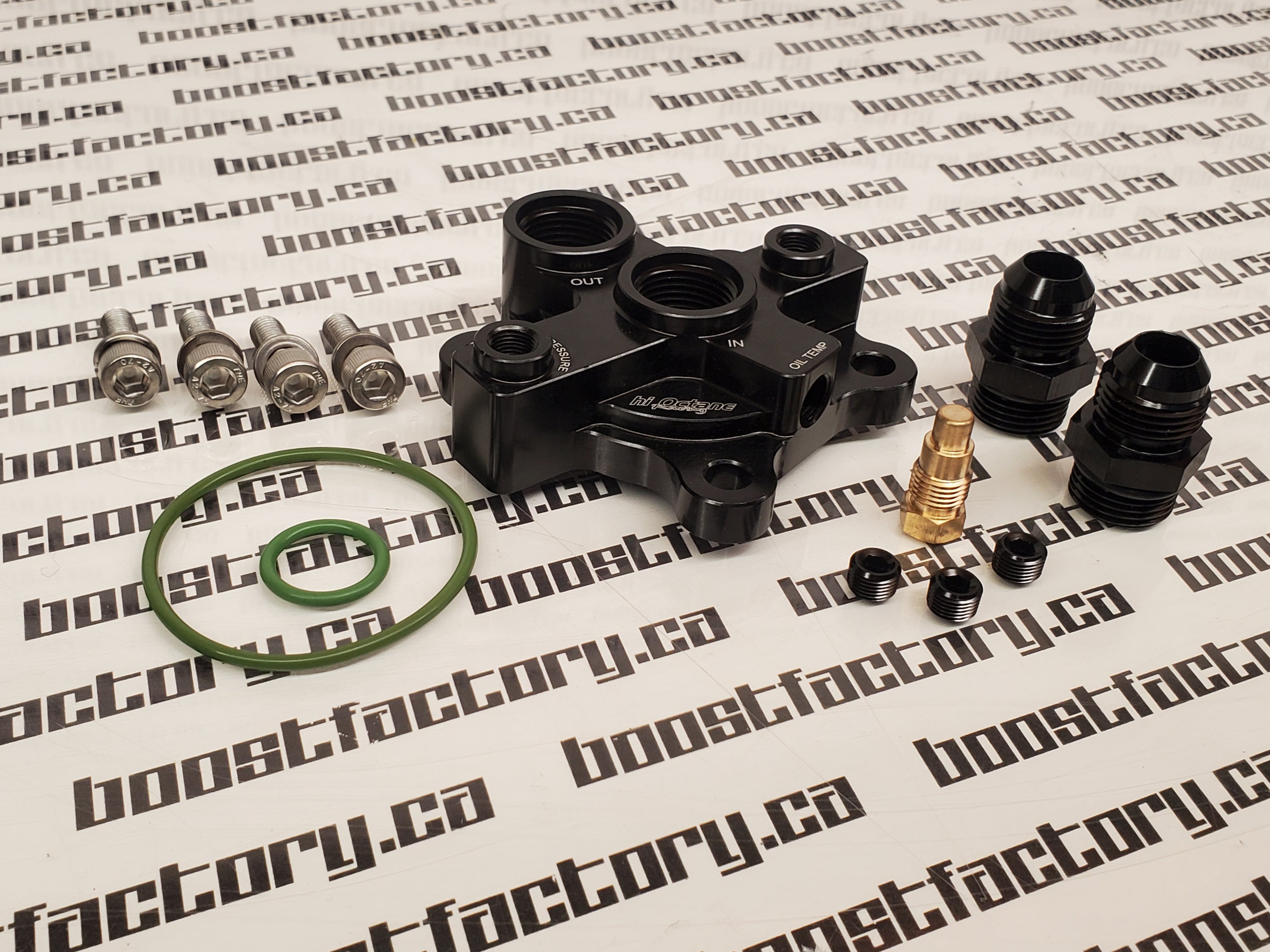 HI OCTANE / TAARKS RACING RB OIL BLOCK ADAPTOR -10