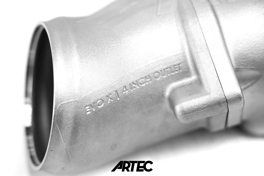 Artec Mitsubishi Evolution Evo 10 4B11T 4"- 3.5” Cast Outlet O2 Housing Dump Pipe