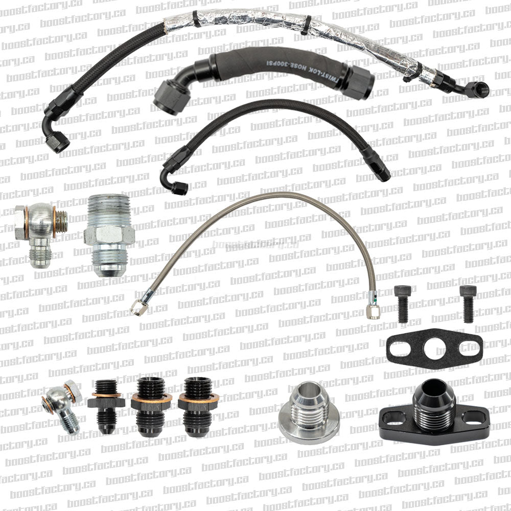 Boost Factory Turbo Oil & Coolant Line kits For RB25 Spectrum Turbos. RWD ONLY