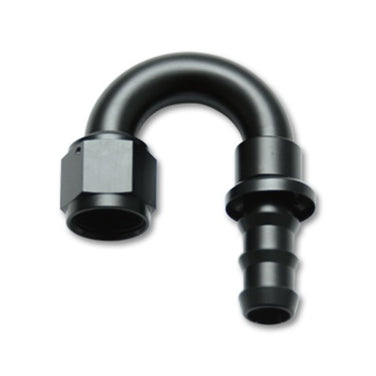 Vibrant -8AN Push-On 180 Deg Hose End Fitting - Aluminum - 22808