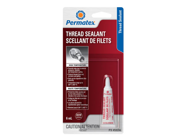 Permatex - High Temperature 592 Thread Sealant, 6ml Tube